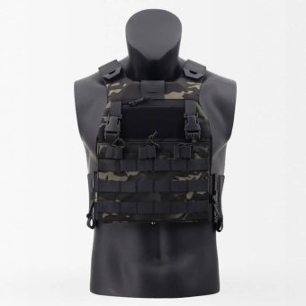 Airsoft FCSK plate carrier Multicam Black