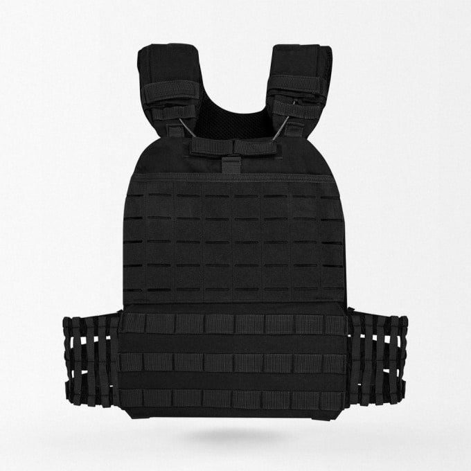 Airsoft Molle Plate Carrier Black
