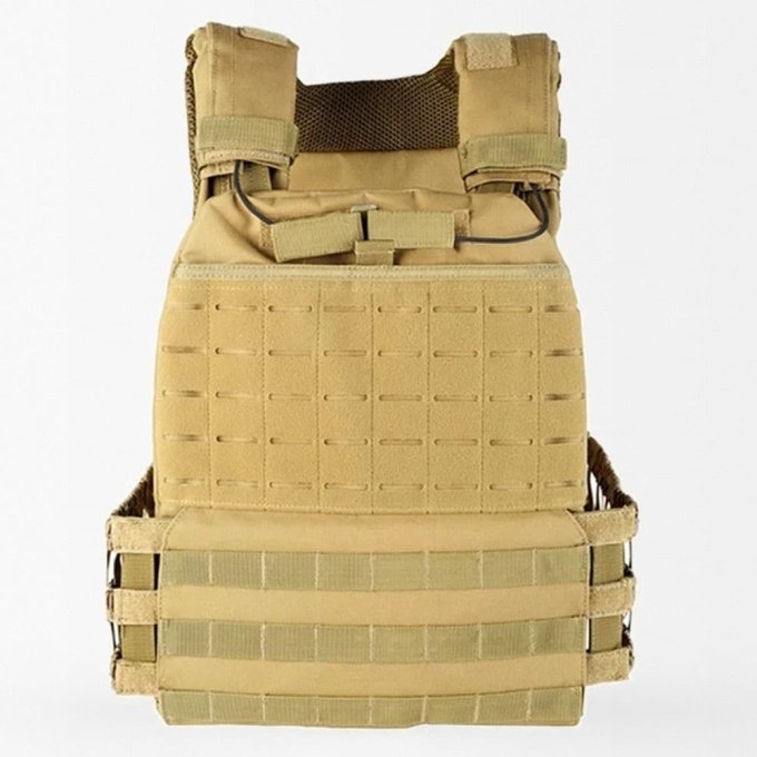 Airsoft Molle Plate Carrier Khaki