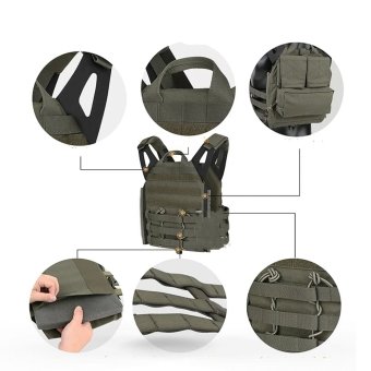 Concealable 10x12 plate carrier