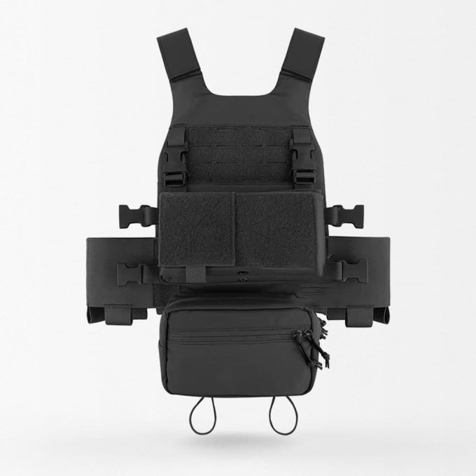 Krydex low vis slick plate carrier Black