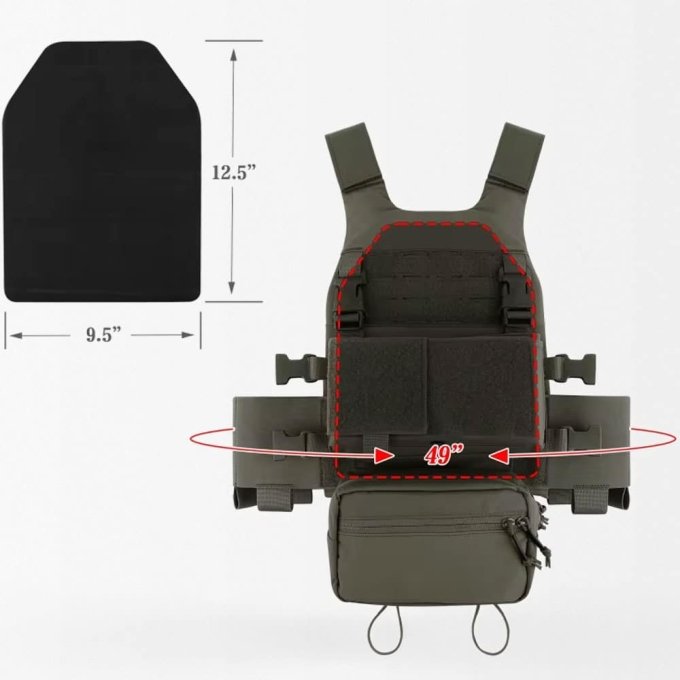 Krydex low vis slick plate carrier