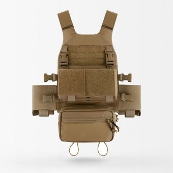 Krydex low vis slick plate carrier Coyote Brown