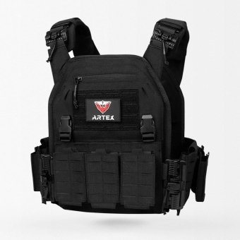 Laser Cut Molle Plate Carrier Black