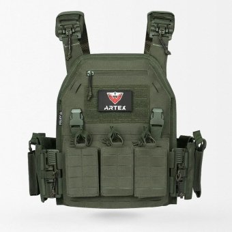 Laser Cut Molle Plate Carrier Ranger Green