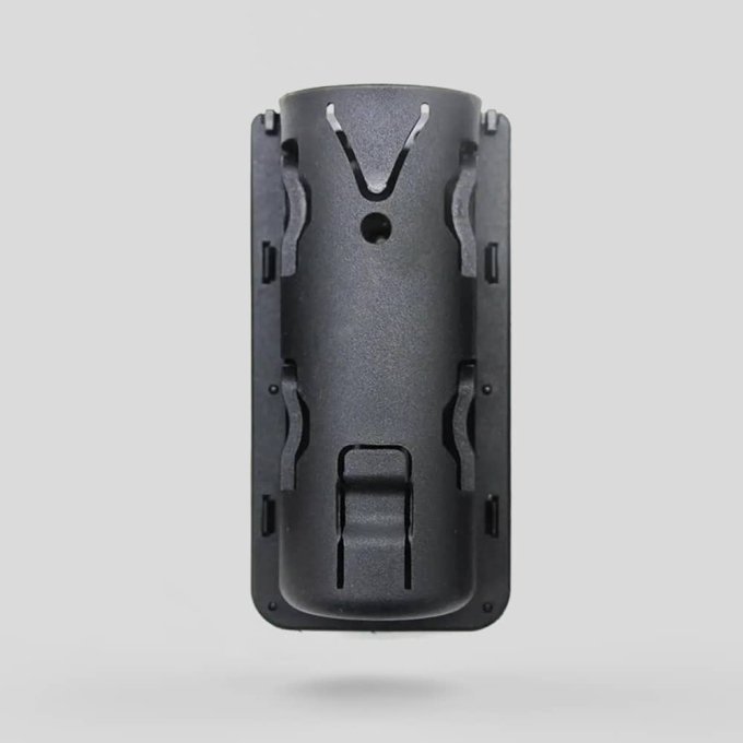 Baton holster for duty belt