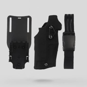 Black drop leg glock 17 holster