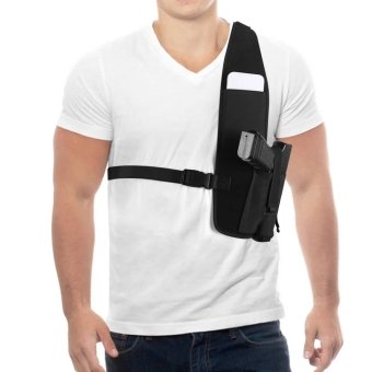 Chest gun holster with mag pouch