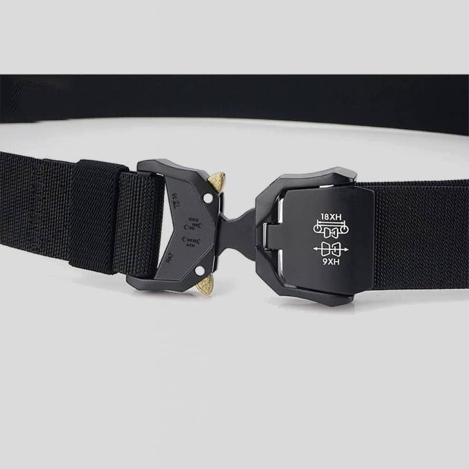 Elastic tactical belt with key buckle - Image 3
