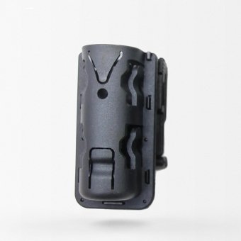 Flashlight holster for duty belt