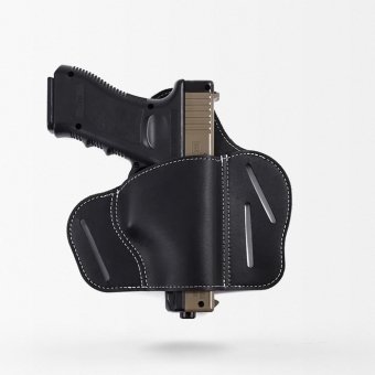 Invisible leather gun holster