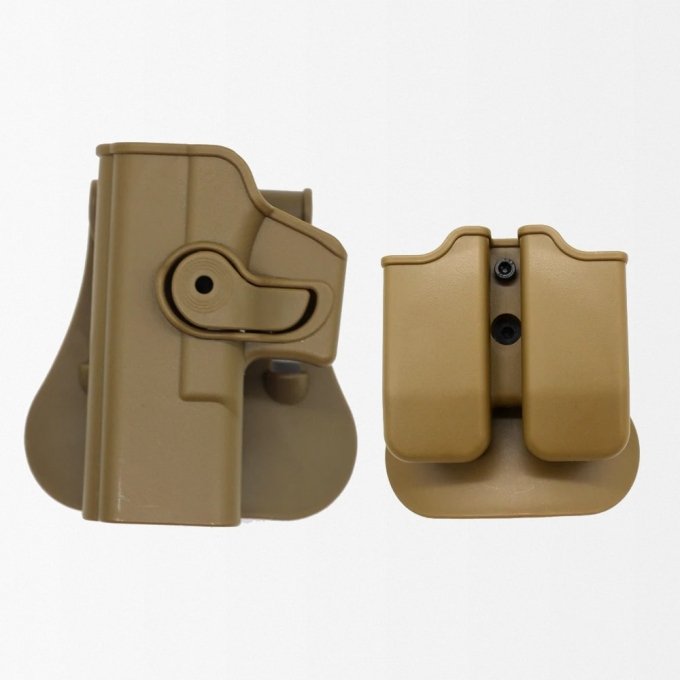 Left glock 17 holster with 9mm mag pouches - Image 2