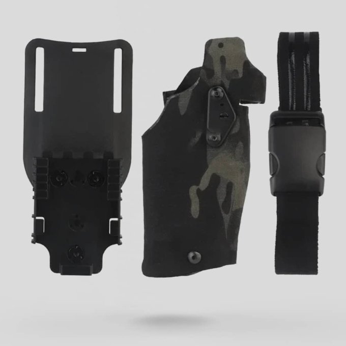 Multicam black drop leg glock 17 holster