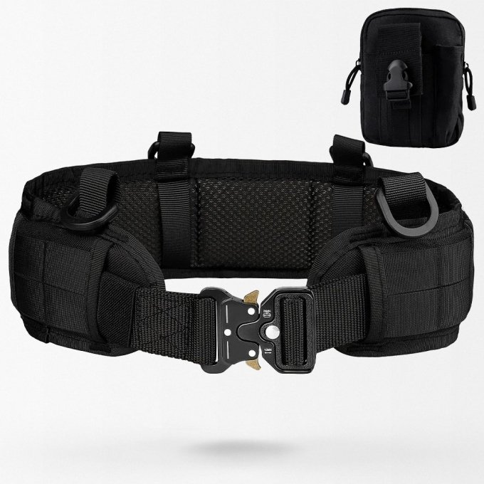 Padded combat belt with pouch - Image 2
