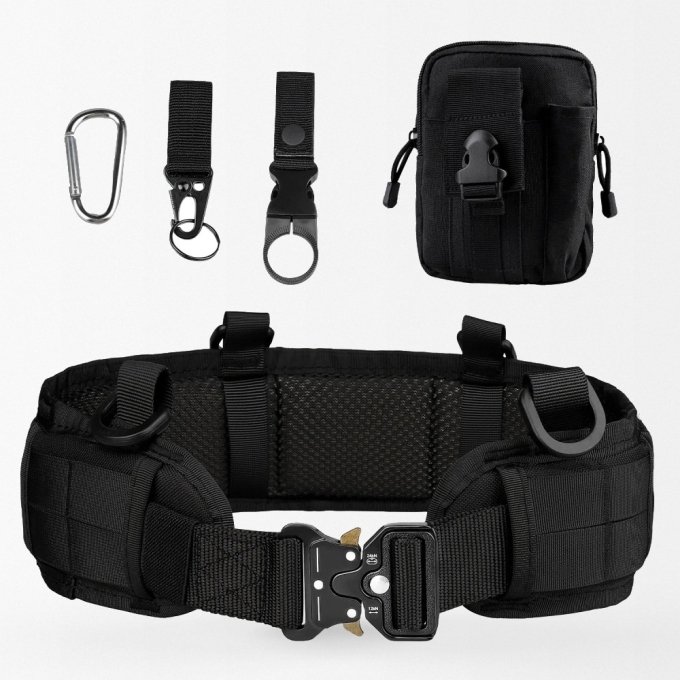 Padded combat belt with pouch and key bouckle - Image 2