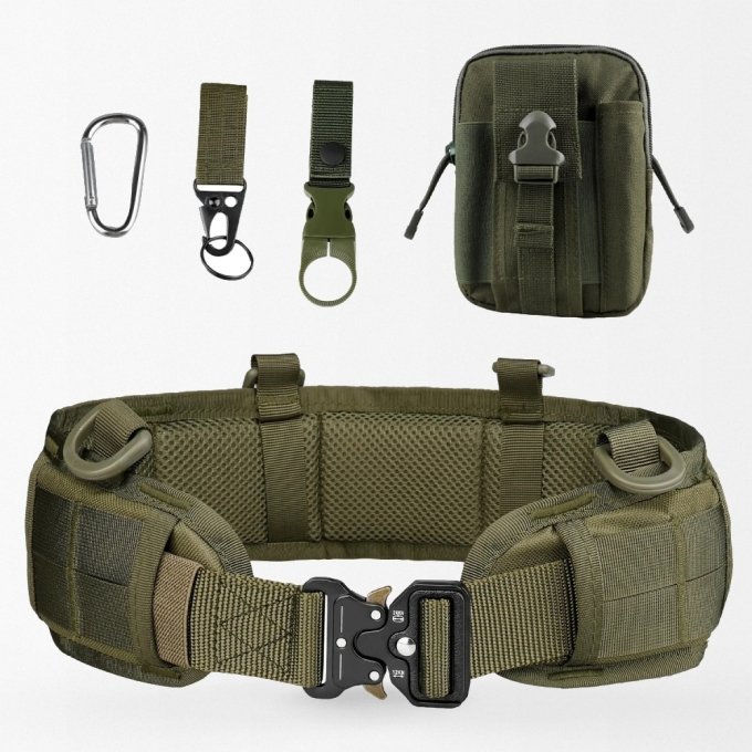 Padded combat belt with pouch and key bouckle - Image 3