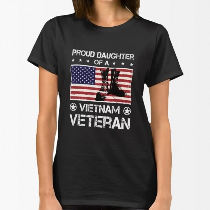 Proud daughter of a vietnam veteran t-shirt - Image 2