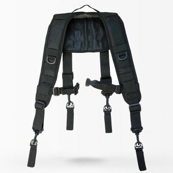Tactical duty belt suspenders