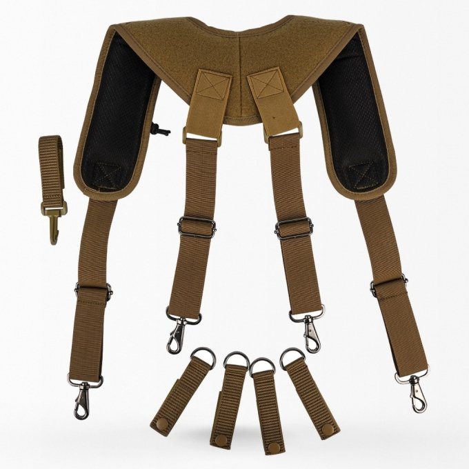 Tactical laser cut molle belt suspenders - Image 3