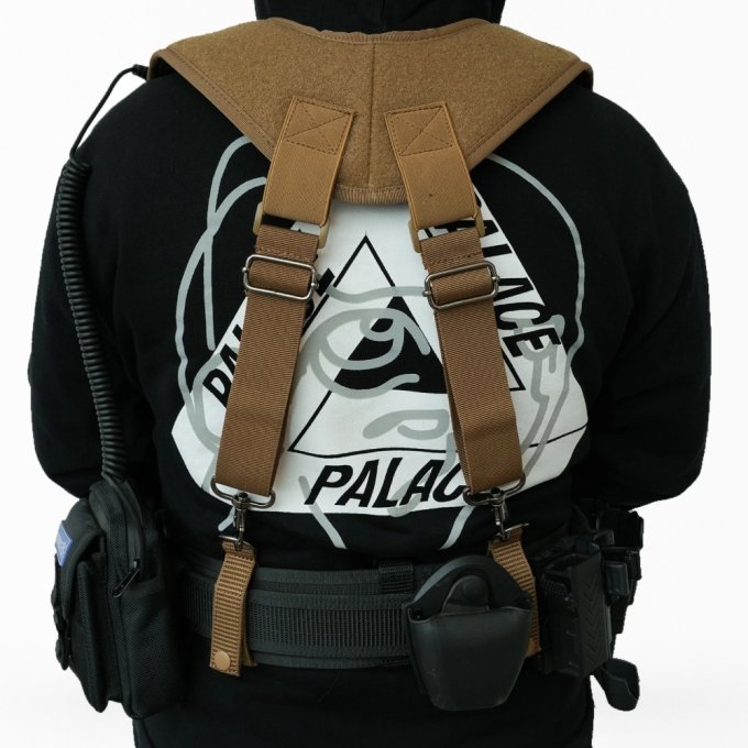 Tactical laser cut molle belt suspenders - Image 4