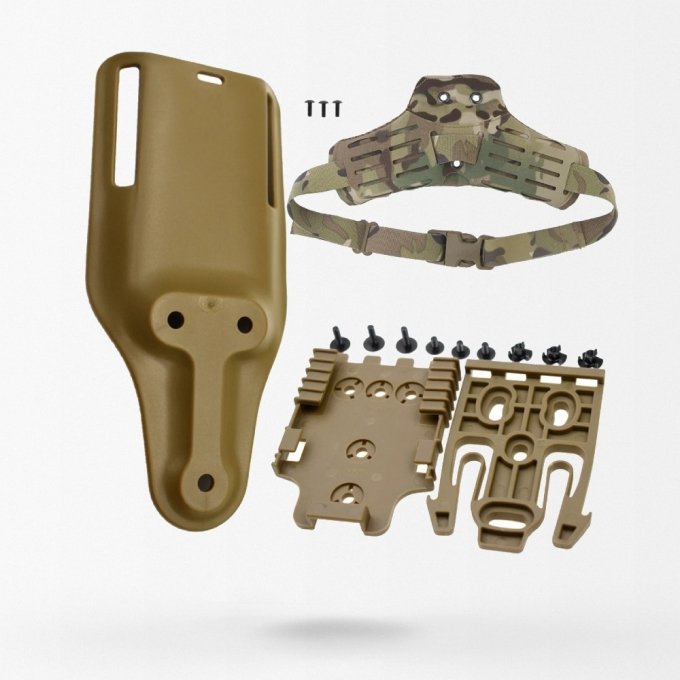 Tactical molle drop leg holster adapter set