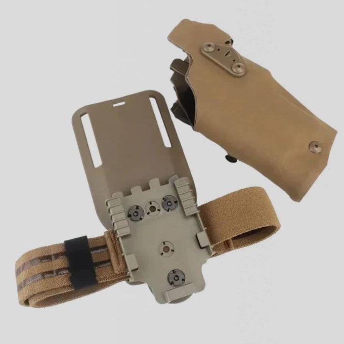 Tan drop leg glock 17 holster - Image 2