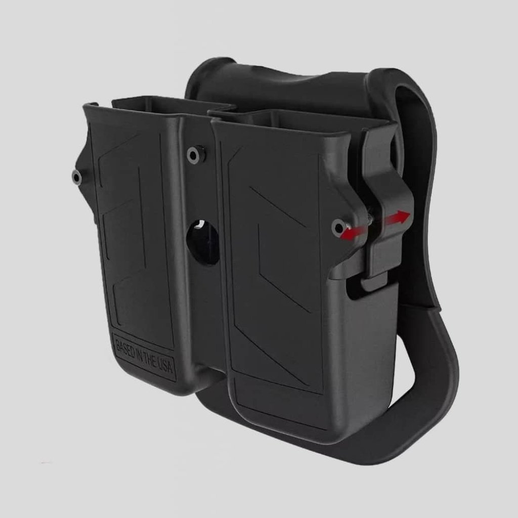 MFH Shoulder Holster Right Handed Adjustable Fit Mag Pouch Double Safety Catch main image 1
