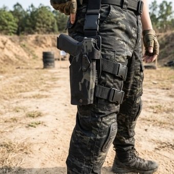 Multicam black drop leg glock 17 holster
