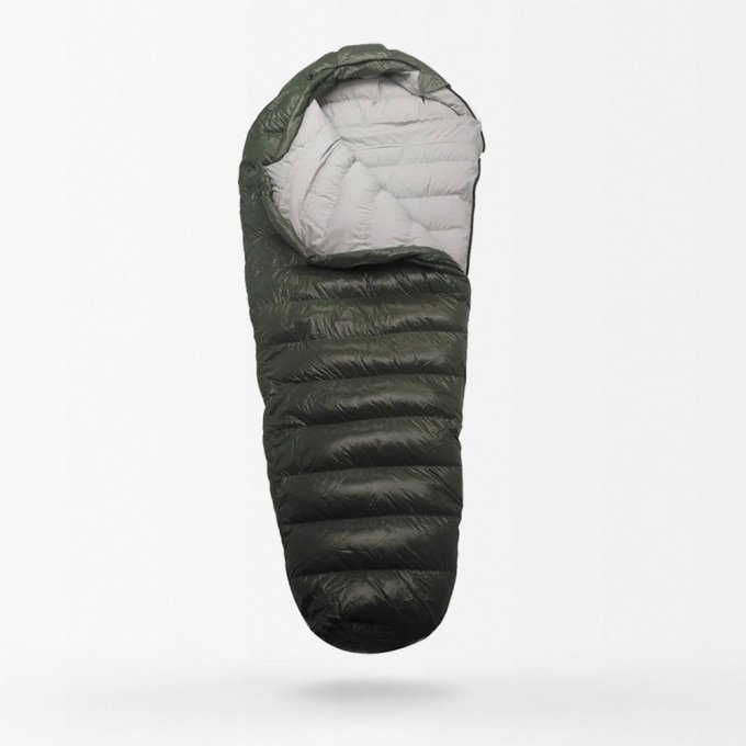 Army green sleeping bag