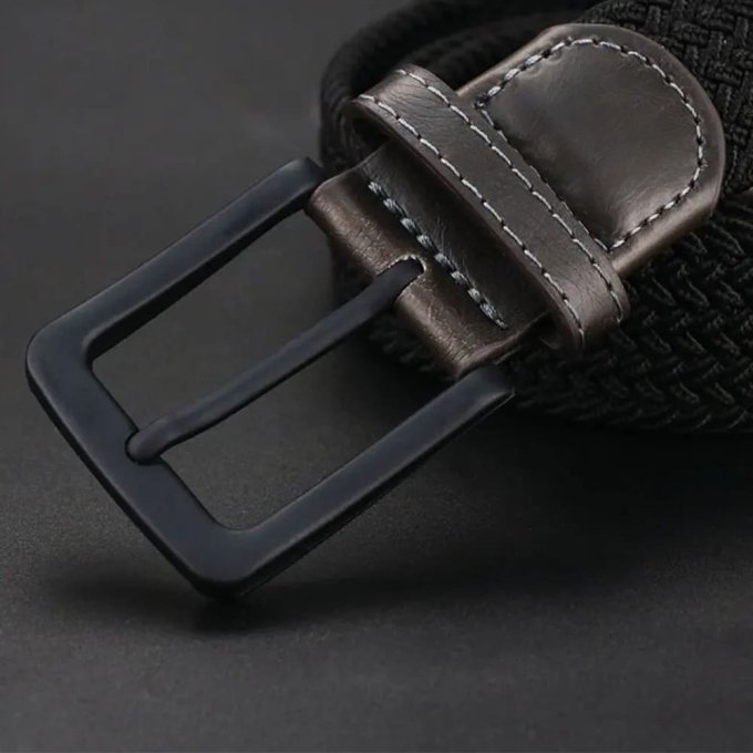 Canvas army belt with pin buckle - Image 2