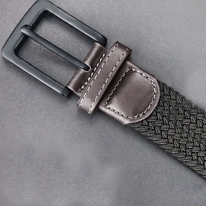 Canvas army belt with pin buckle - Image 3