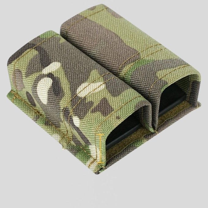 Double nylon magazine pouch with clip - Image 2