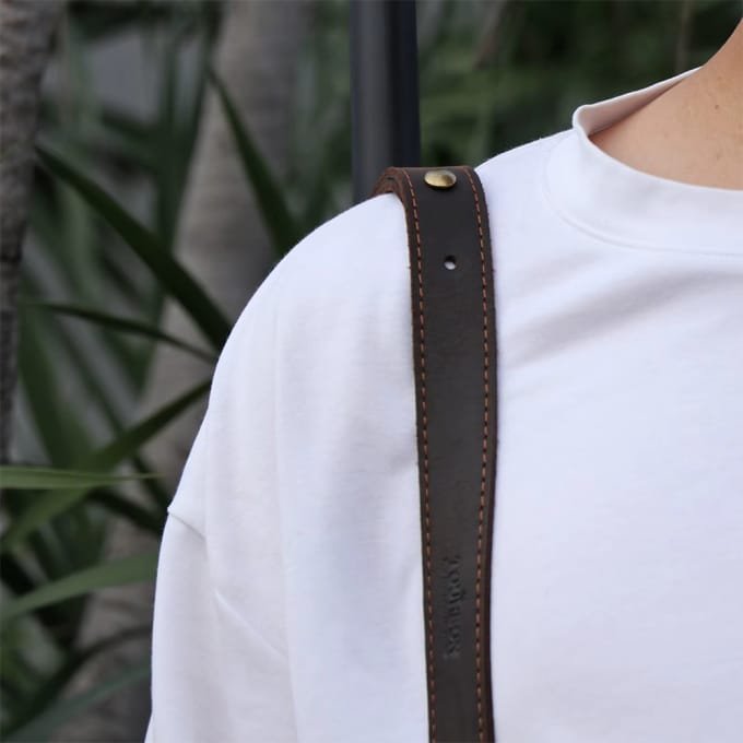 Genuine leather rifle sling with swivels - Image 4