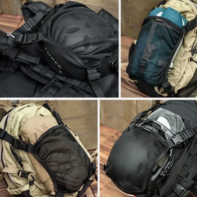 Helmet pouch for backpack - Image 3