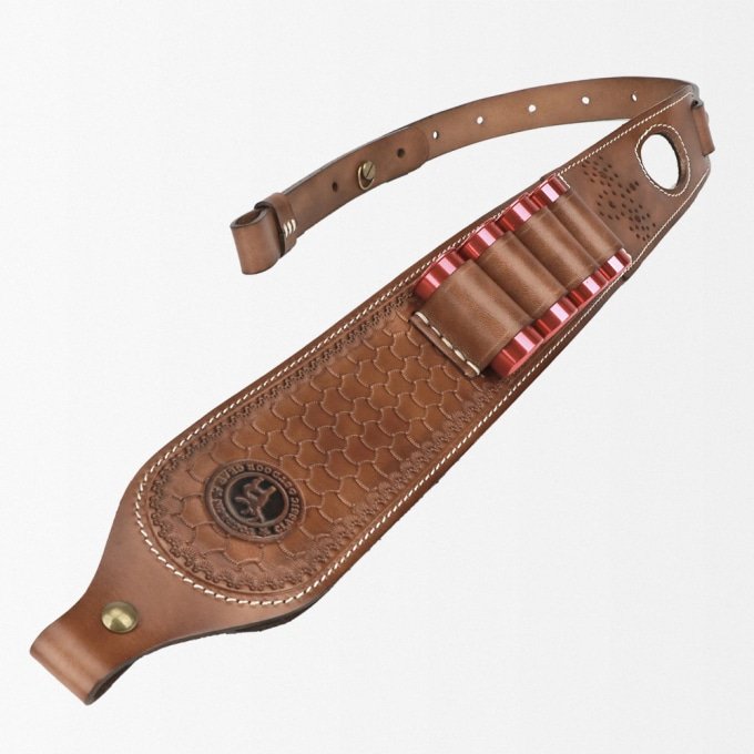 Leather rifle sling with thumb hole - Image 2
