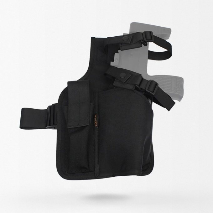 MP7 drop leg holster with mag pouch