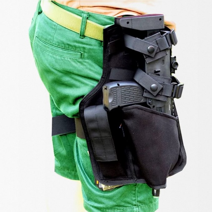 MP7 drop leg holster with mag pouch - Image 4