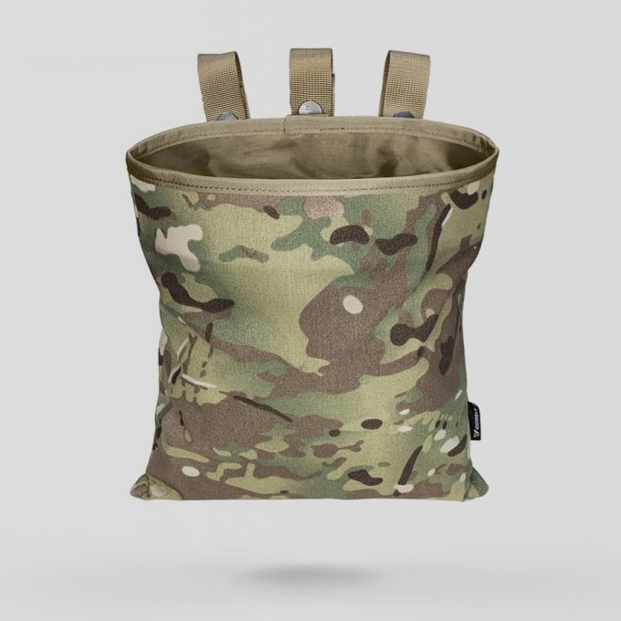 Borsa Tattica A Caduta (dump Pouch) TOPTIE - Multicam, In Nylon 600D, Con Attacco Molle, Tasche In Rete, Per Soft Air, Caccia E Outdoor