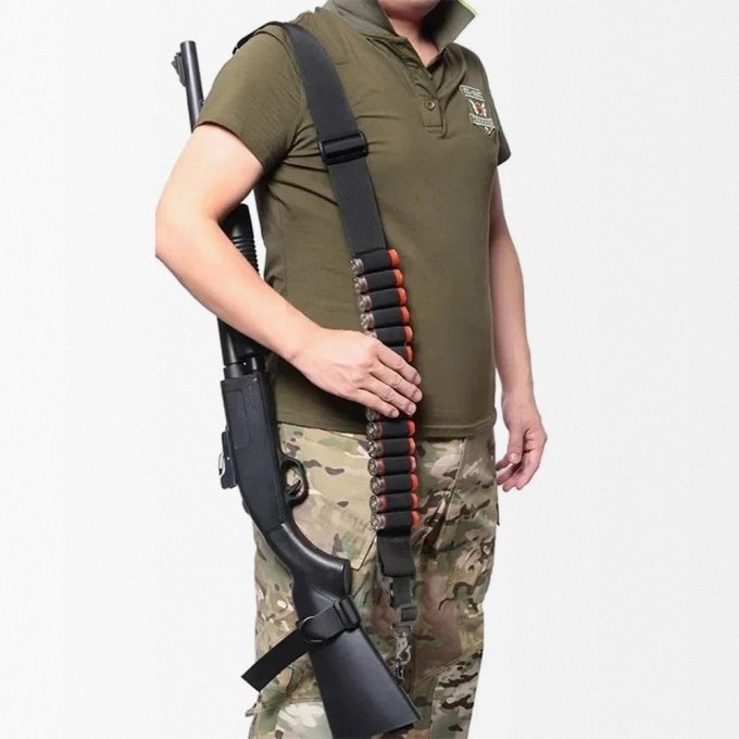 Rifle sling with shell holder - Image 5