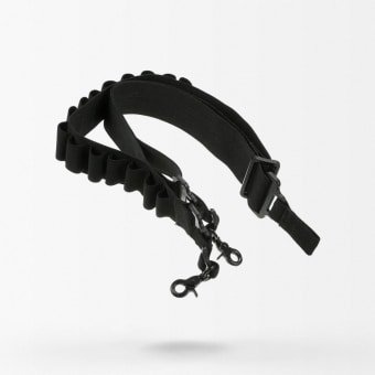 Rifle sling with shell holder