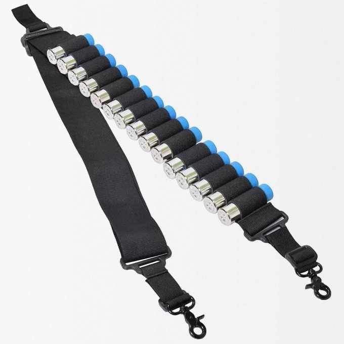 Rifle sling with shell holder - Image 6