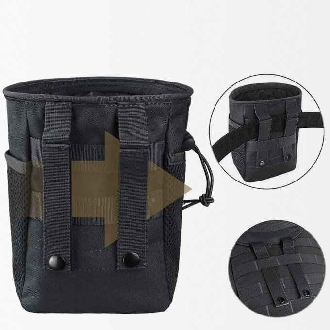 Tactical drawstring molle dump pouch - Image 3