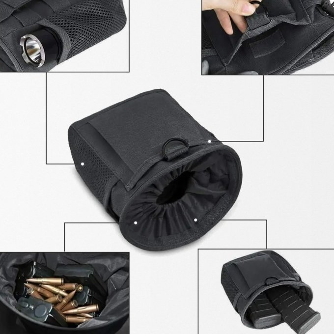 Tactical drawstring molle dump pouch - Image 4