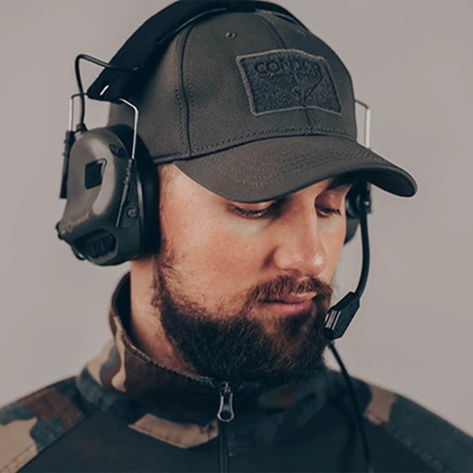 Tactical headset with PTT - Image 3