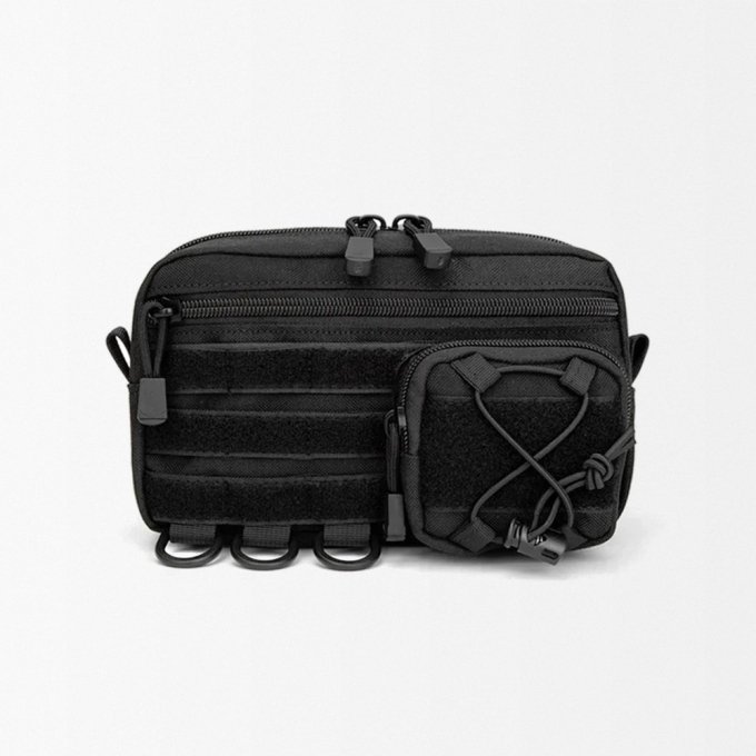 Tactical horizontal admin pouch