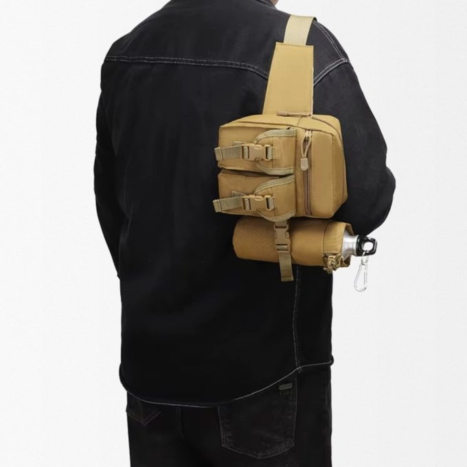 Tactical waist pouch with bottle carrier - Image 4
