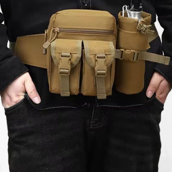 Tactical waist pouch with bottle carrier - Image 5