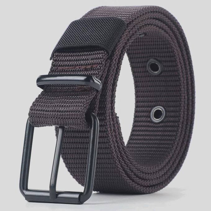 Tactical nylon belt with pin buckle