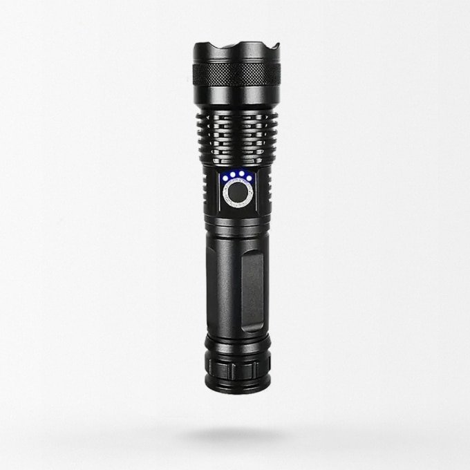 Tactical super bright rechargeable flashlight