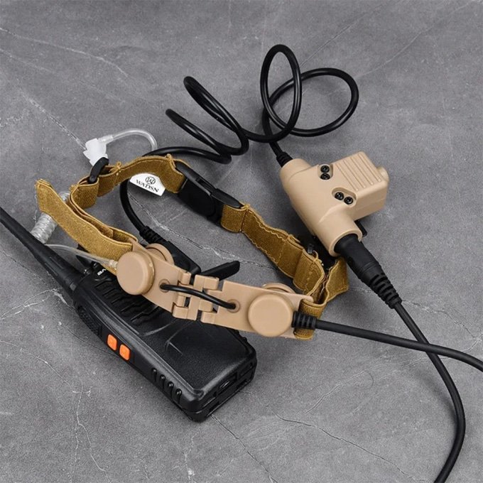 Tactical throat mic headset - Image 3